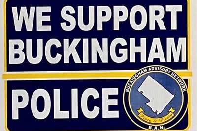 “We Support Buckingham Police” signs have officially arrived!