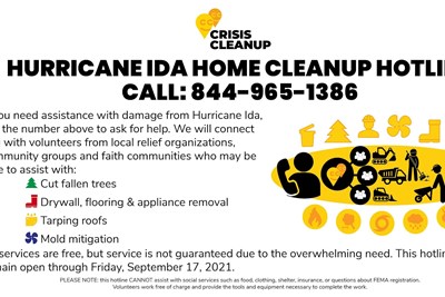 Buckingham Township Clean-Up and Recovery from Tropical Storm Ida, September 3, 2021