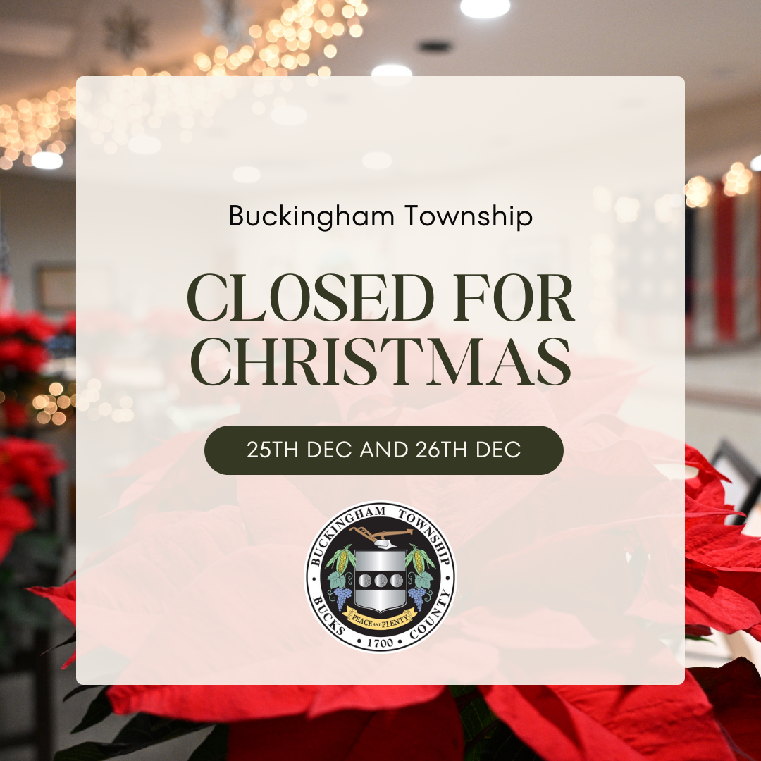 Merry Christmas from Buckingham Township 🎄
