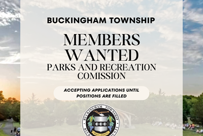Members Wanted-Park & Recreation Commission