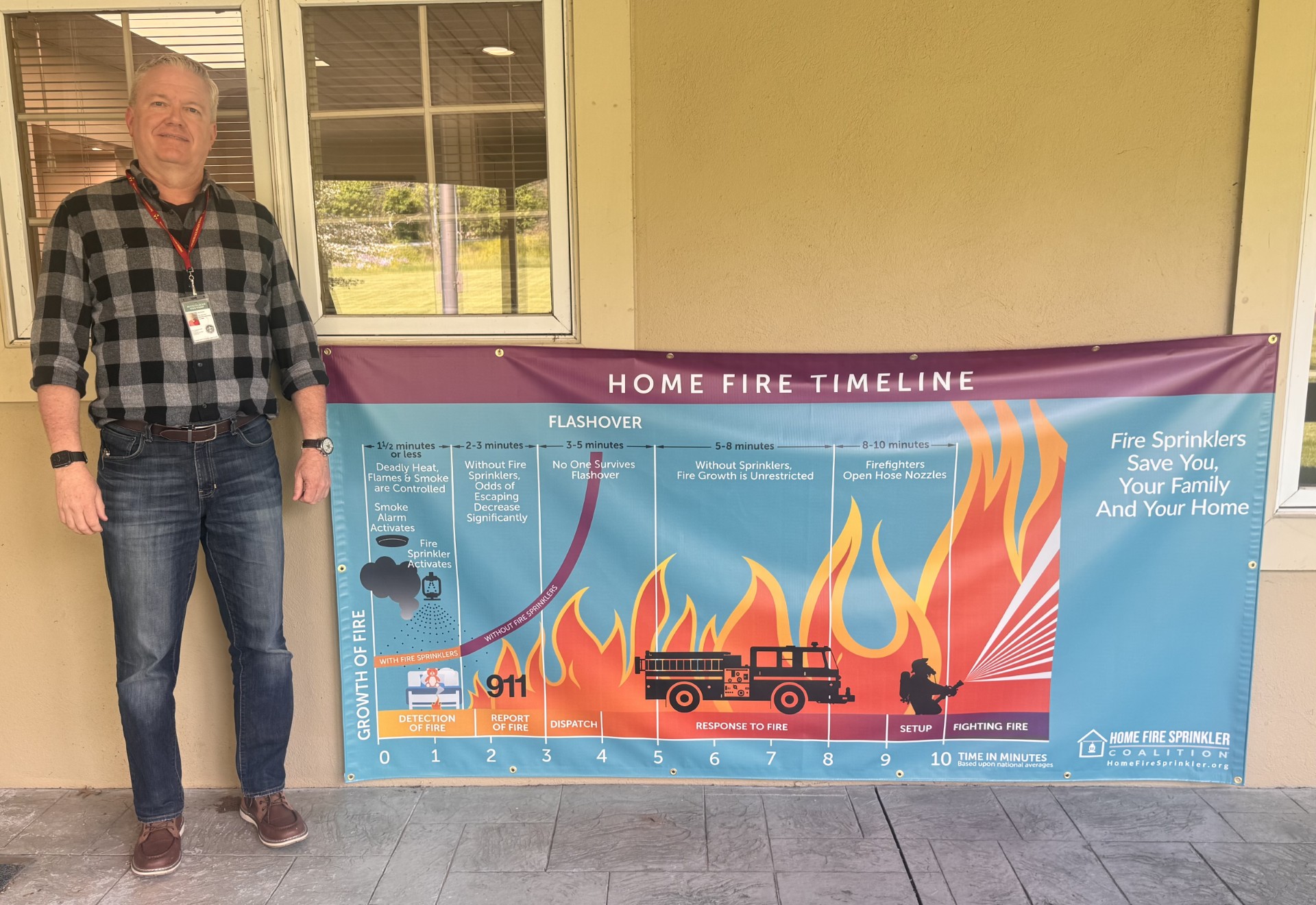 Buckingham Township Fire Marshal’s Office Receives Home Fire Sprinkler Education Stipend