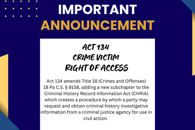Buckingham Police Department Update