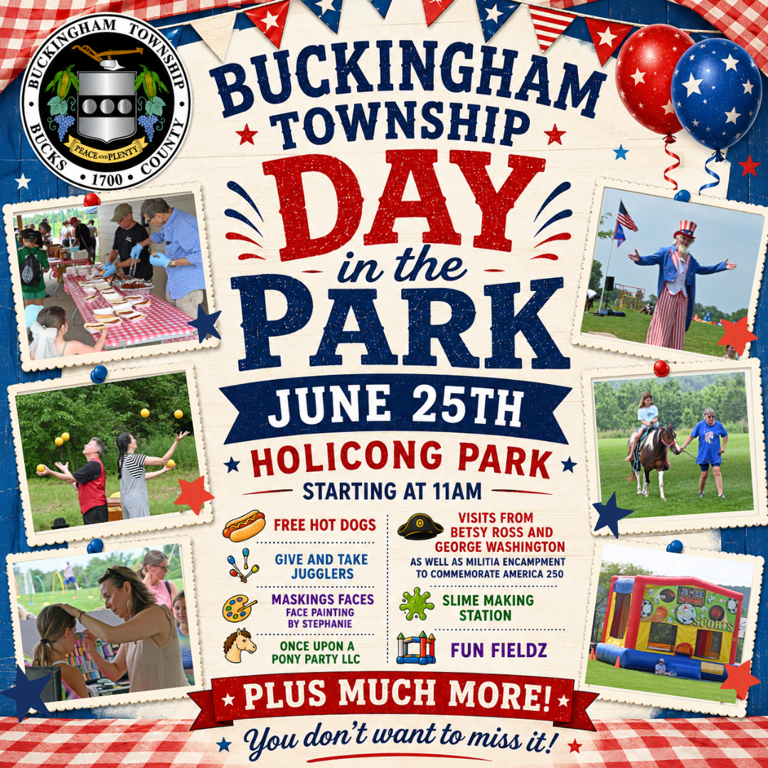 Your Guide to Upcoming Buckingham Township Events